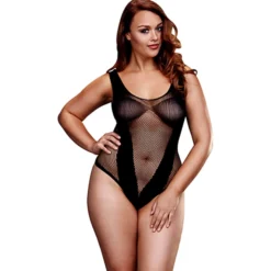 Baci - Fishnet Jacquard V Teddy