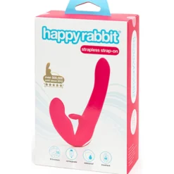 Happy Rabbit - Strapless strap-on Rabbit Vibe pink