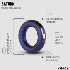 Hueman - Saturn värisevä penis- ja kivesrengas