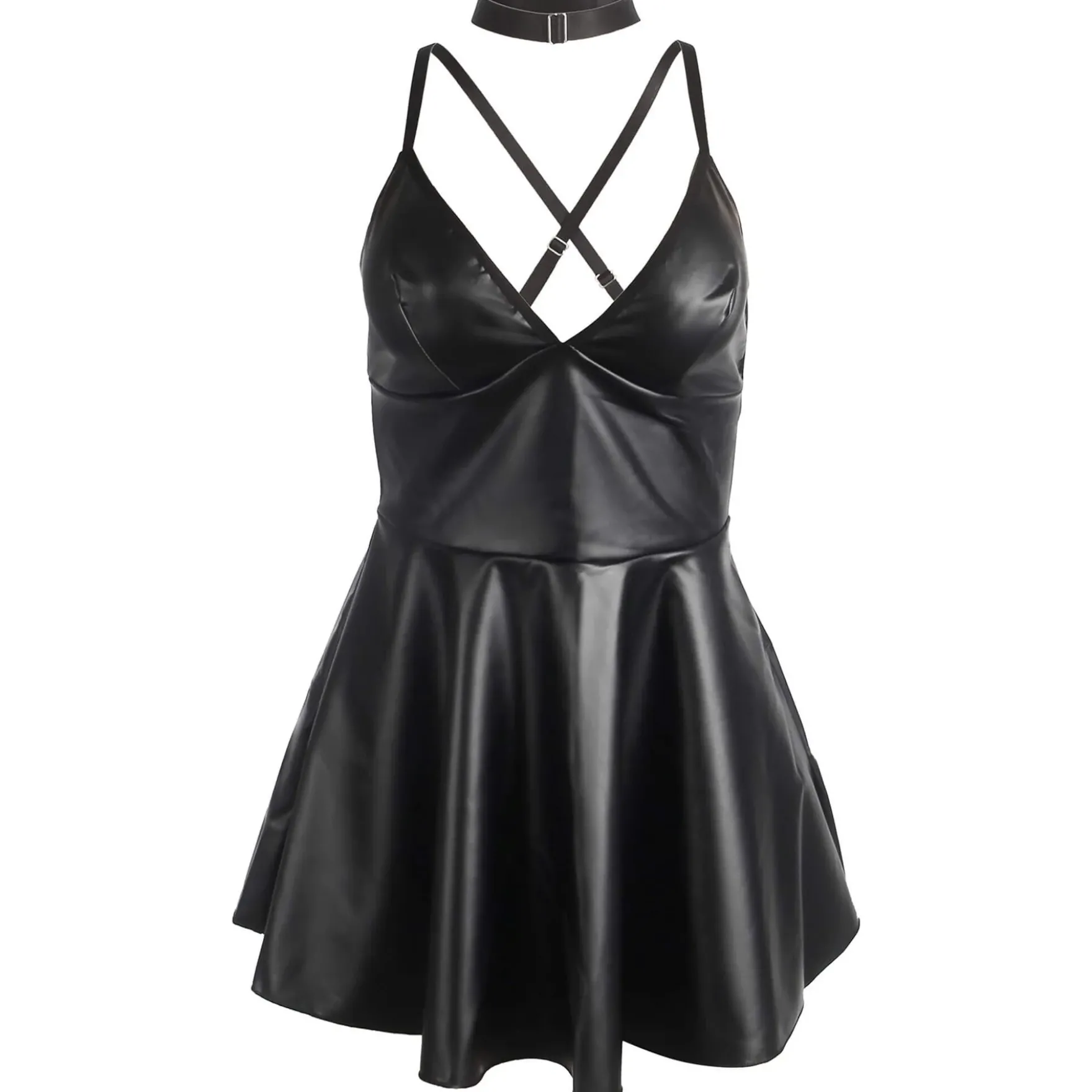 Keinonahkainen babydoll