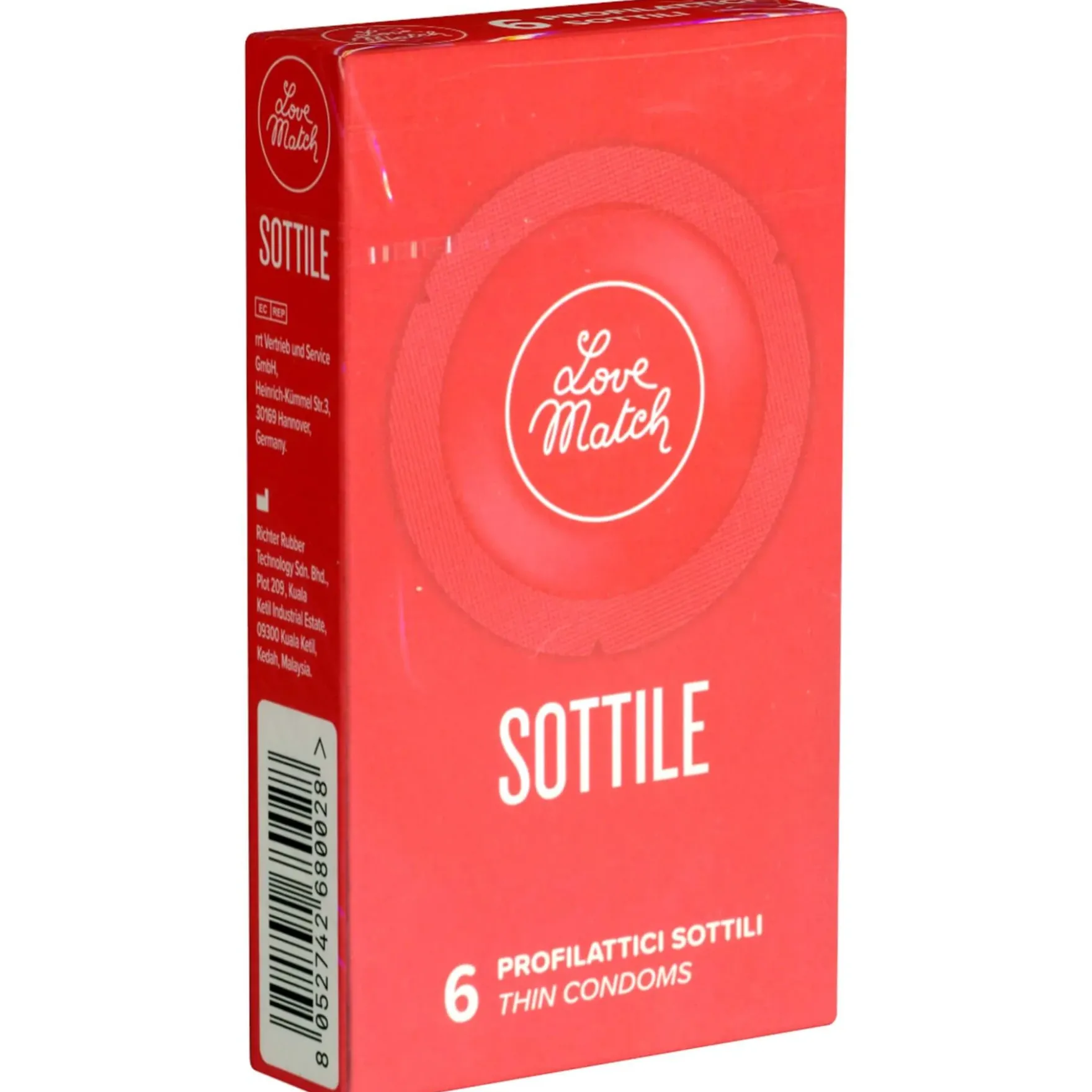 Love Match Sottile extra ohut kondomi 6 kpl
