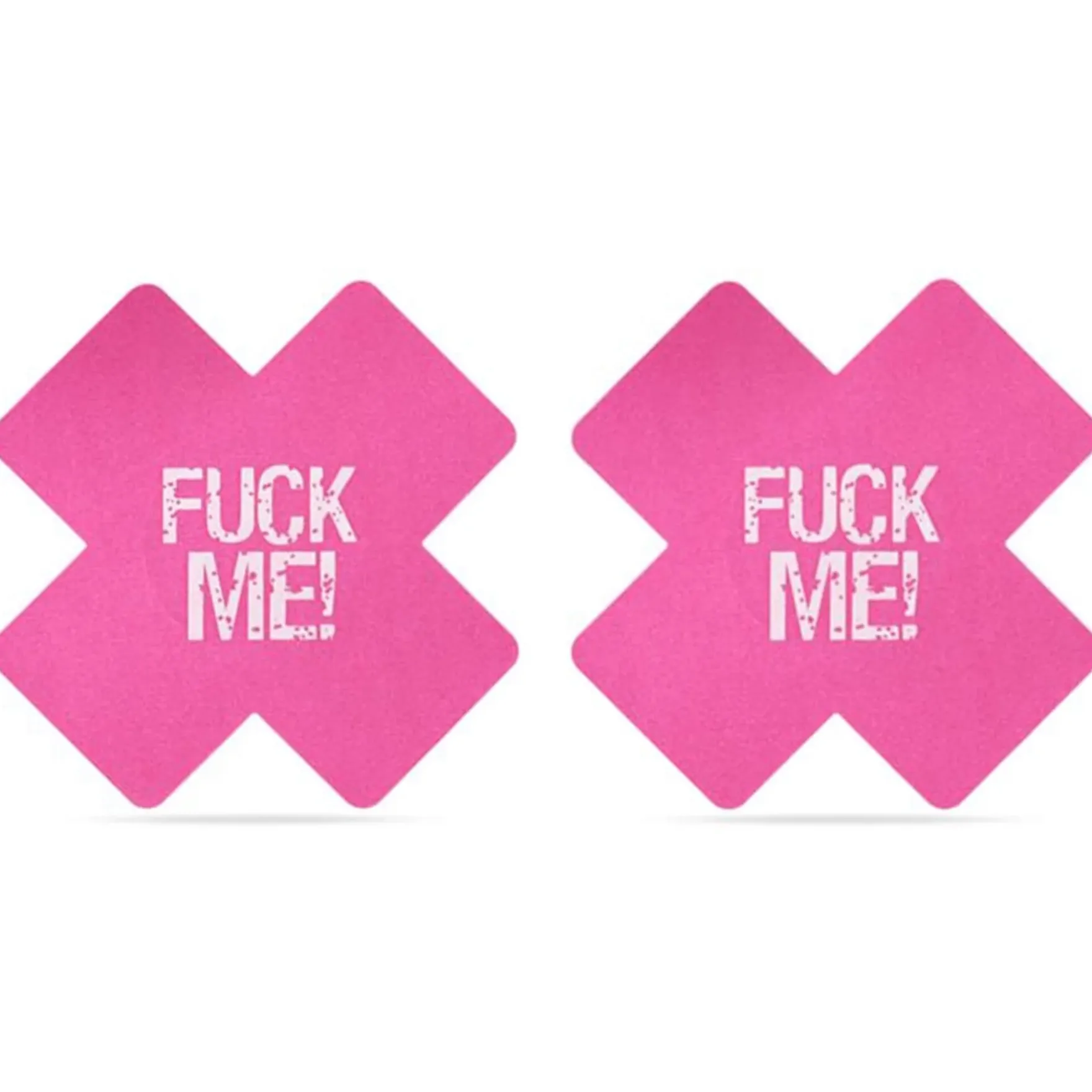 Nännisuojat, musta/pinkit "Fuck me"