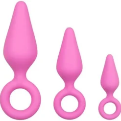 Pinkit anaalitapit vetorenkaalla - 3 kpl setti