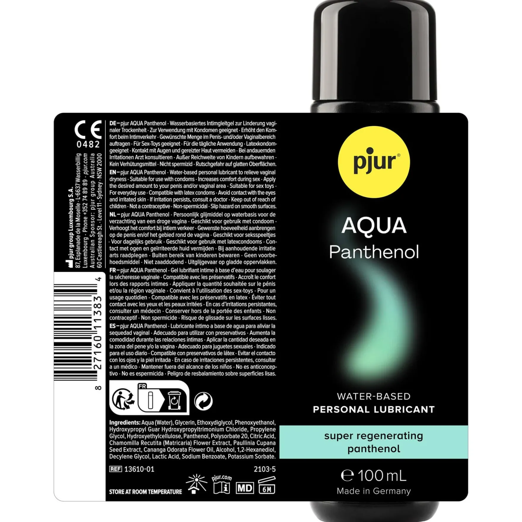 Pjur Aqua Panthenol uudistava liukuvoide 100 ml