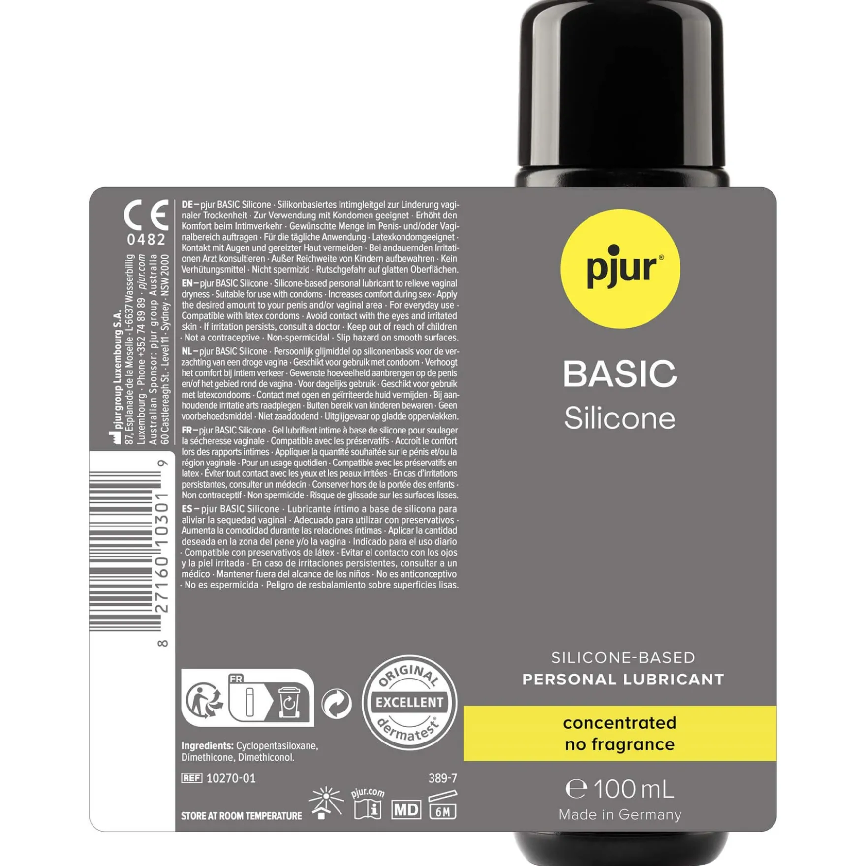 Pjur Basic Silikoniliukkari 100 ml
