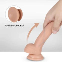 Realistinen dildo, 17,5 cm