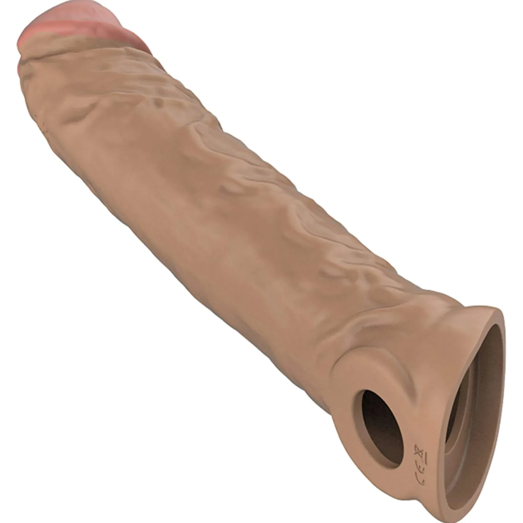 Realistinen penisjatke värisevällä terskalla