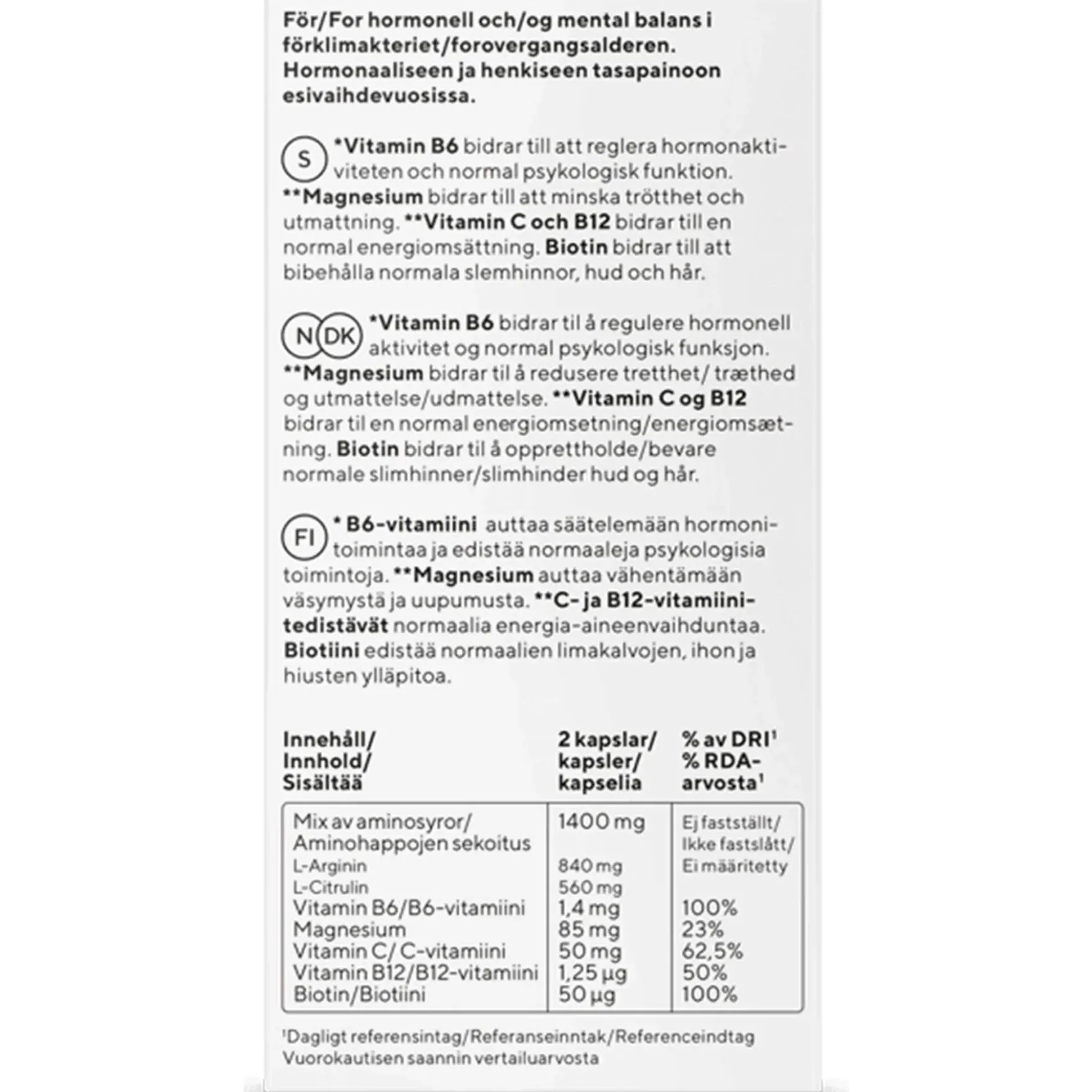 RFSU Fem Care Lust & Energy 60 kpl