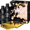 Shunga - Kokovartalohierontasetti, mansikat & shampanja
