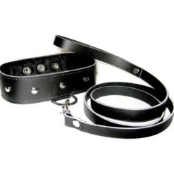 Sportsheets Leather Leash & Collar, Nahkainen talutushihna