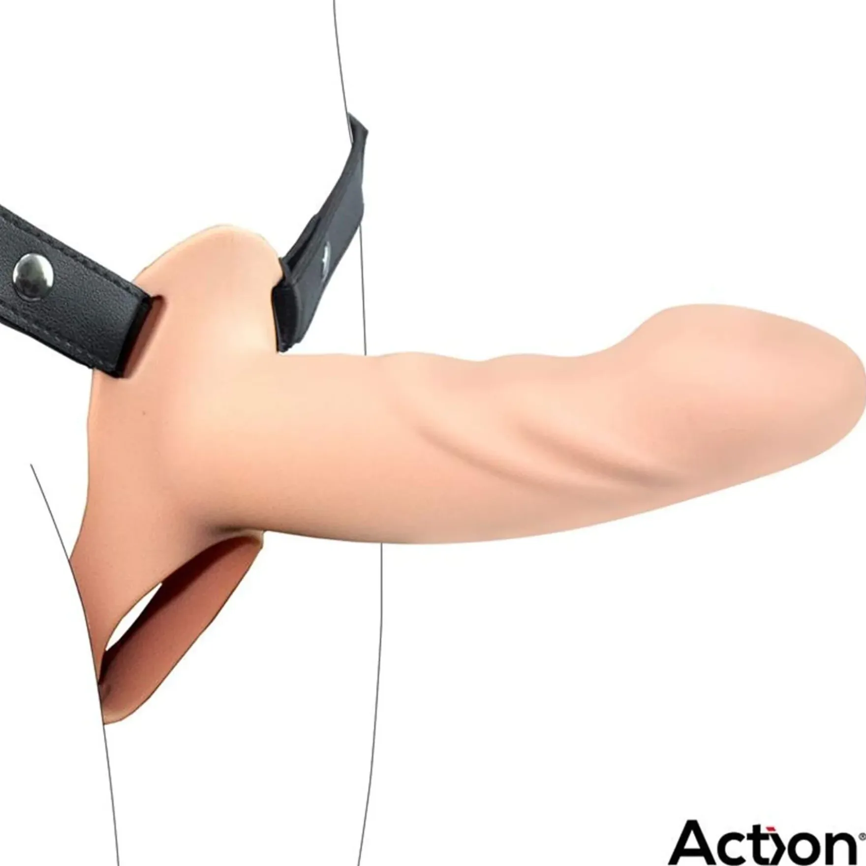 Strap-on ontolla dildolla