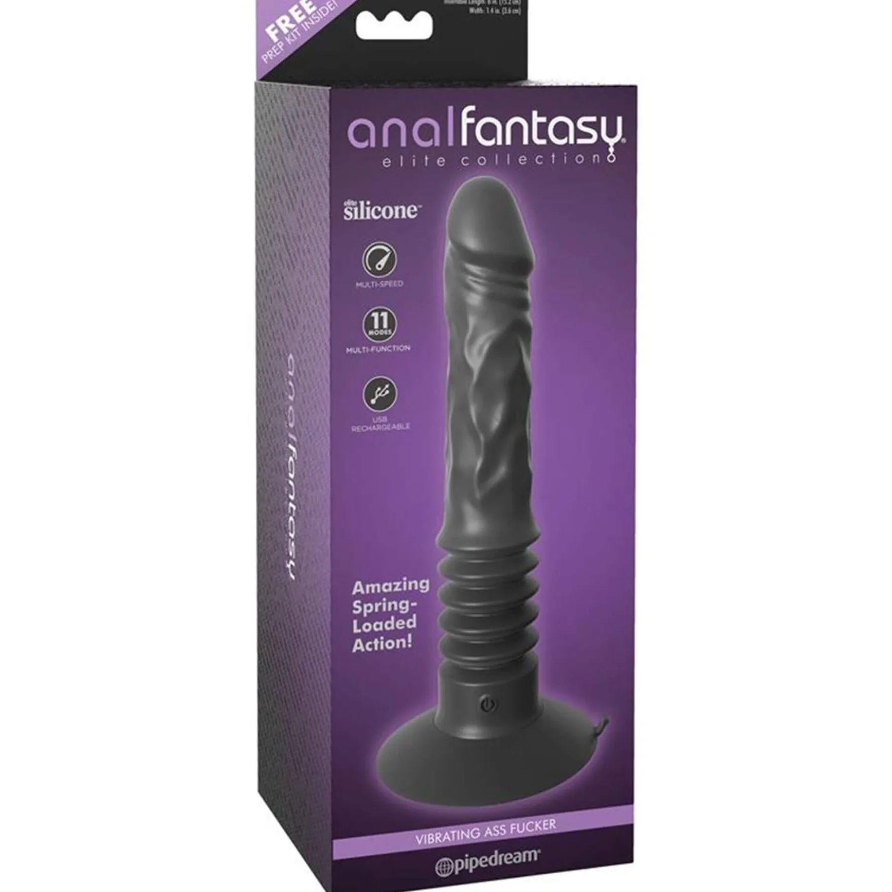 Työntyvä ja värisevä dildo - ladattava