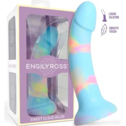 Värikäs dildo imukupilla