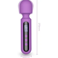 Whisper Wand vibraattori LED-näytöllä